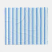 Blau-Weiß-Gestreift Fleecedecke (Vorderseite (Horizontal))