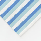 Blau-Weiß-Gestreift Fleecedecke (Ecke)