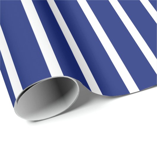 Blau-weiß gestreift geschenkpapier (Rolleneckpunkt)