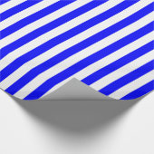 Blau/Weiß gestreift Geschenkpapier (Ecke)