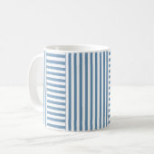 blau weiß gestreift kaffeetasse (Vorderseite Links)