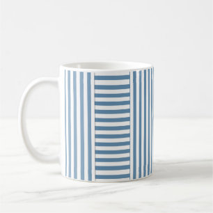 blau weiß gestreift kaffeetasse