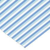 Blau-Weiß-Gestreift Kurzer Tischläufer (Ecke)