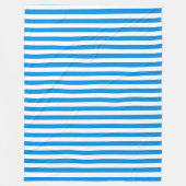 Blau weiß gestreifte elegante Vorlage Modisch Fleecedecke (Vorderseite)