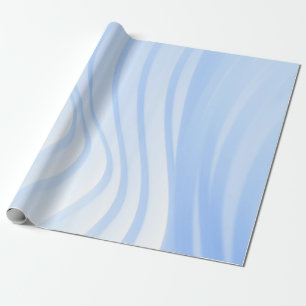 Blau-weiß gestreifte Textilien Geschenkpapier