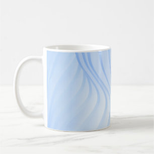 Blau-weiß gestreifte Textilien Kaffeetasse