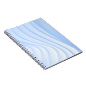 Blau-weiß gestreifte Textilien Notizblock (Rechte Seite)