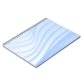 Blau-weiß gestreifte Textilien Notizblock (Linke Seite)