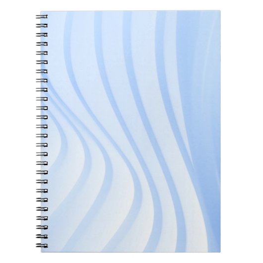 Blau-weiß gestreifte Textilien Notizblock (Vorderseite)