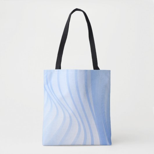 Blau-weiß gestreifte Textilien Tasche (Vorderseite)