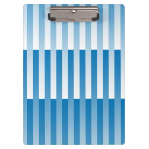 Blau Weiß Gestreiftes Muster Klemmbrett