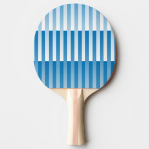 Blau Weiß Gestreiftes Muster Tischtennis Schläger