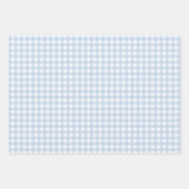 Blau-Weiß-Gingham Geschenkpapier Set (Vorderseite)
