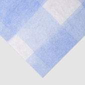 Blau-Weiß-Gingham-Karo Seidenpapier (Detail)