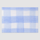 Blau-Weiß-Gingham-Karo Seidenpapier (Vorderseite)