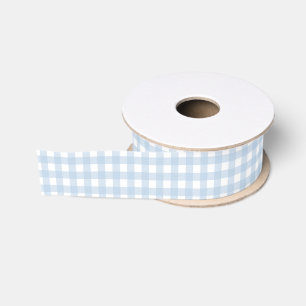 Blau-Weiß Gingham Ripsband