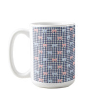 Blau Weiß Gingham Rosa Blau Kokette Schleifen Tren
