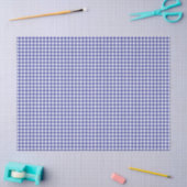 Blau-Weiß-Gingham Seidenpapier (Basteln)