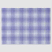 Blau-Weiß-Gingham Seidenpapier (Vorderseite)