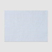 Blau-Weiß Gingham Seidenpapier (Vorderseite)
