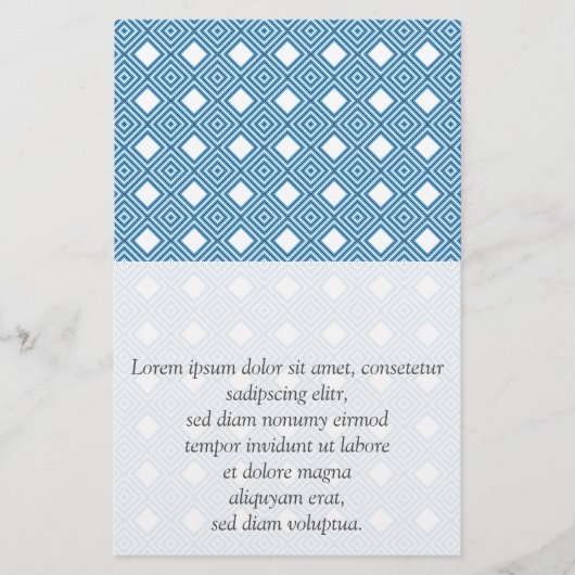 Blau, weiß, grau flyer (Vorne)
