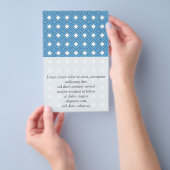 Blau, weiß, grau flyer (Handgriff)