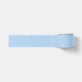 Blau-Weiß-Herzen-Muster Ripsband (Vorderseite)