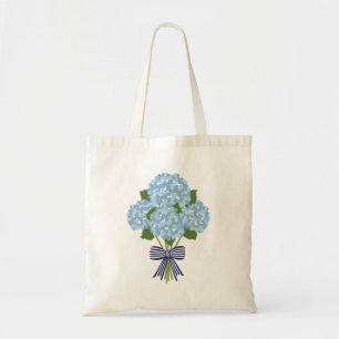 Blau-Weiß-Hydrangea, großmillienielle Chic-Tasche Tragetasche