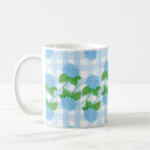 Blau-Weiß-Hydrangea-Tasse Kaffeetasse