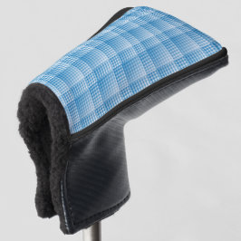 Blau Weiß Karo abstraktes Muster Golf Headcover