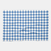 Blau Weiß Karo Diamantmuster Geschirrtuch (Horizontal)