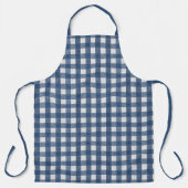Blau-Weiß-Karo im Gingham-Muster  Schürze (Vorderseite)
