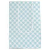 BLAU-WEISS-KAROMUSTER OSTERN MITTLERE GESCHENKTÜTE (Rückseite)