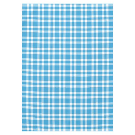 Blau-Weiß-Karomuster Tischdecke (Vorderseite)