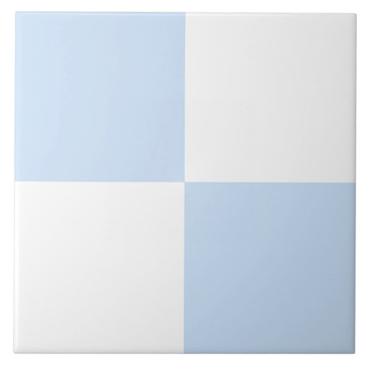 Blau-Weiß-Karuomuster Fliese (Vorderseite)