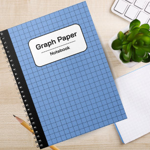 Blau & Weiß klassisches quadratisch kariertes pers Notizblock