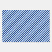 Blau-Weiß-Koordinierte Geometrie und "mit Liebe" Geschenkpapier Set (Vorderseite 3)