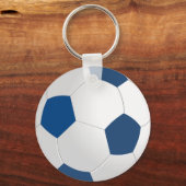 Blau-Weiß-Kugel Schlüsselanhänger (Vorderseite)