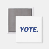 blau, weiß - magnet (Vorderseite/Rückseite)