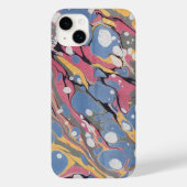 Blau-Weiß-Marmormuster Case-Mate iPhone Hülle (Rückseite)