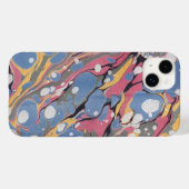 Blau-Weiß-Marmormuster Case-Mate iPhone Hülle (Rückseite (Horizontal))