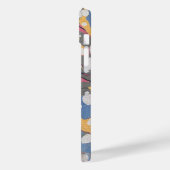 Blau-Weiß-Marmormuster Case-Mate iPhone Hülle (Rückseite / Links)