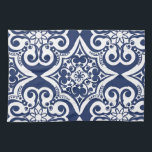 Blau-Weiß-marokkanisches Muster Geschirrtuch<br><div class="desc">Elegantes marokkanisches Muster in Blau und Weiß. Dieses Design ist in verschiedenen Farben und Produkten erhältlich.</div>