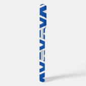 Blau-Weiß-Mittelmeer Tile Dreiecke Chic Case-Mate iPhone Hülle (Rückseite / Rechts)