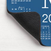 Blau-Weiß-Monogramm 2027 Kalender Mousepad (Ecke)