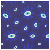 Blau-Weiß-Muster des griechischen Auges Stoff (Nahaufnahme)