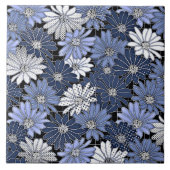 Blau-Weiß-Muster Fliese (Vorderseite)