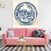 Blau-Weiß-Platte, c.1815 Leinwanddruck (Insitu (Wohnzimmer))