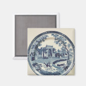 Blau-Weiß-Platte, c.1815 Magnet (Vorderseite/Rückseite)