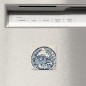 Blau-Weiß-Platte, c.1815 Magnet (In Situ (Geschirrspüler))